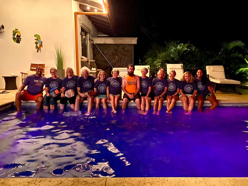 swimming pool at pura vida house in costa rica
