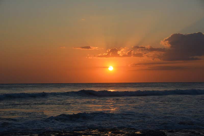 amazing sunset in costa rica