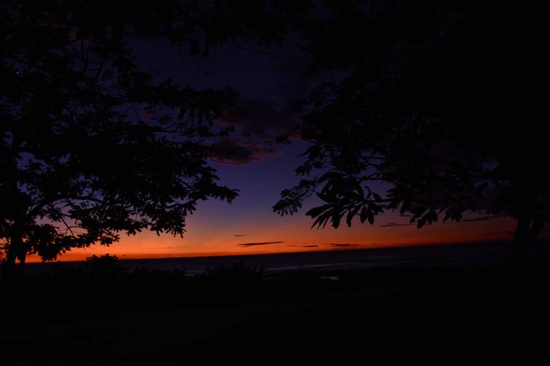 incredible sunset in costa rica