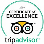 2018 certificate of excellence from tripadvisor