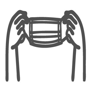 masks putting on mask icon