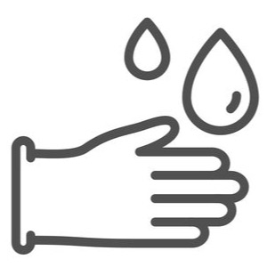 sanitation washing hands icon
