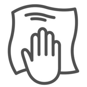 surface-cleaning cleaning with towel icon